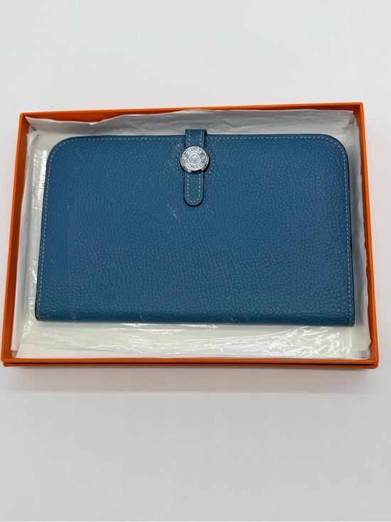 Hermes Handbags - Hermes Dugon Blue Wallet💝💝💝